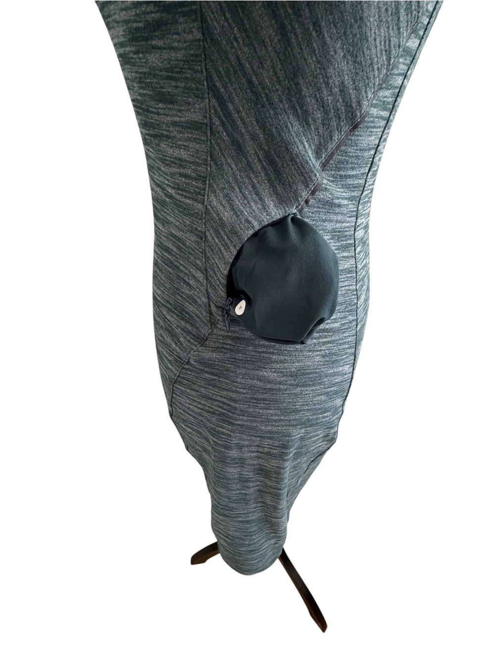 lululemon athletica &go Where to Heathered Teal Long-Sleeve Bodycon Dress - Picture 7 of 9